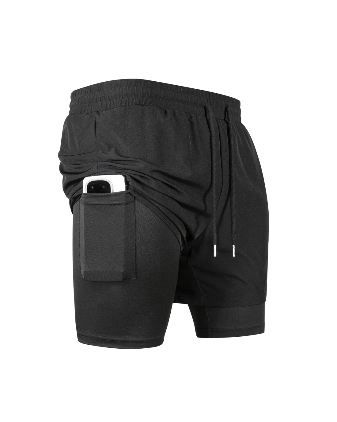 2-Pack Men’s Compression Running Shorts